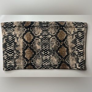 Snake print bandeau top